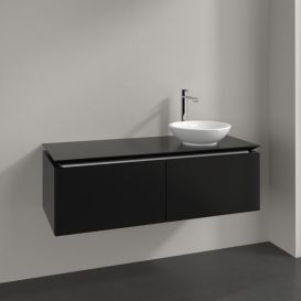 Тумба под раковину Villeroy & Boch Legato 120х38 см МДФ/ДСП черный матовый лак B58100PD