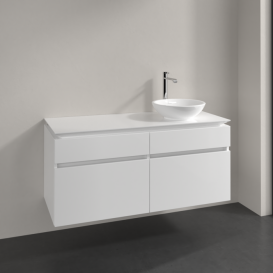 Тумба под раковину Villeroy & Boch Legato 120х55 см МДФ/ДСП белый глянцевый B58200DH