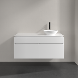 Тумба под раковину Villeroy & Boch Legato 120х55 см МДФ/ДСП белый глянцевый B58200DH