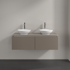 Тумба под раковину Villeroy & Boch Legato 120х38 см ДСП трюфель серый B58300VG