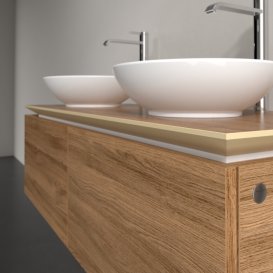 Тумба под раковину Villeroy & Boch Legato 120х38 см ДСП дуб канзас B58300RH