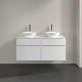 Тумба под раковину Villeroy & Boch Legato 120х55 см МДФ/ДСП белый глянцевый B58400DH