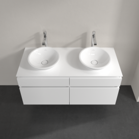 Тумба под раковину Villeroy & Boch Legato 120х55 см МДФ/ДСП белый глянцевый B58400DH