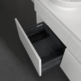 Тумба под раковину Villeroy & Boch Legato 120х55 см МДФ/ДСП белый глянцевый B58400DH
