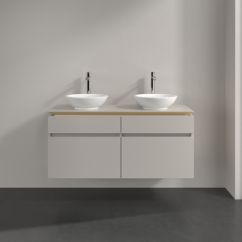 Тумба под раковину Villeroy & Boch Legato 120х55 см ДСП нежно-серый B58400VK