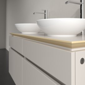 Тумба под раковину Villeroy & Boch Legato 120х55 см ДСП нежно-серый B58400VK