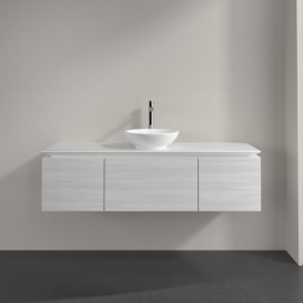 Тумба под раковину Villeroy & Boch Legato 140х38 см ДСП белое дерево B58500E8