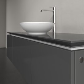 Тумба под раковину Villeroy & Boch Legato 140х38 см МДФ/ДСП глянцевый серый B58500FP