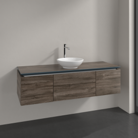 Тумба під раковину Villeroy & Boch Legato 140х38 см ДСП кам'яний дуб B58500RK