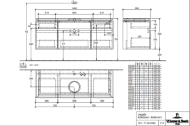 Тумба под раковину Villeroy & Boch Legato 140х55 см ДСП дуб аризона B58600VH
