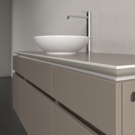 Тумба под раковину Villeroy & Boch Legato 140х55 см ДСП трюфель серый B58600VG