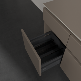 Тумба под раковину Villeroy & Boch Legato 140х55 см ДСП трюфель серый B58600VG