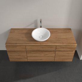 Тумба под раковину Villeroy & Boch Legato 140х55 см ДСП дуб канзас B58600RH