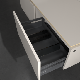 Тумба під раковину Villeroy & Boch Legato 140х38 см ДСП ніжно-сірий B58700VK