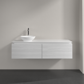 Тумба під раковину Villeroy & Boch Legato 140х38 см ДСП біле дерево B58700E8
