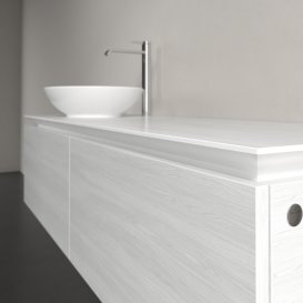Тумба під раковину Villeroy & Boch Legato 140х38 см ДСП біле дерево B58700E8