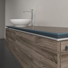 Тумба під раковину Villeroy & Boch Legato 140х38 см ДСП кам'яний дуб B58700RK