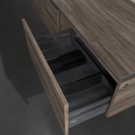 Тумба під раковину Villeroy & Boch Legato 140х38 см ДСП кам'яний дуб B58700RK