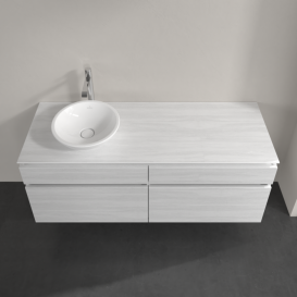 Тумба під раковину Villeroy & Boch Legato 140х55 см ДСП біле дерево B58800E8