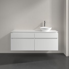 Тумба під раковину Villeroy & Boch Legato 140х55 см МДФ/ДСП білий глянсовий B59000DH