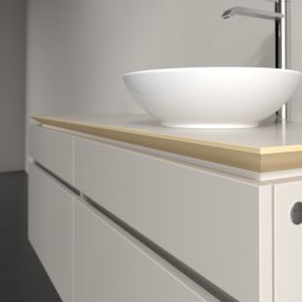 Тумба под раковину Villeroy & Boch Legato 140х55 см ДСП нежно-серый B59000VK