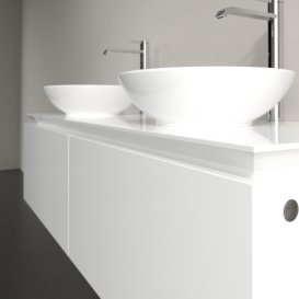 Тумба под раковину Villeroy & Boch Legato 140х38 см МДФ/ДСП белый глянцевый B59100DH