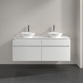 Тумба під раковину Villeroy & Boch Legato 140х55 см МДФ/ДСП білий глянсовий B59200DH