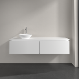 Тумба под раковину Villeroy & Boch Legato 160х38 см ДСП белый матовый B59500MS