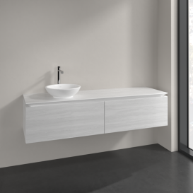 Тумба под раковину Villeroy & Boch Legato 160х38 см ДСП белое дерево B59500E8