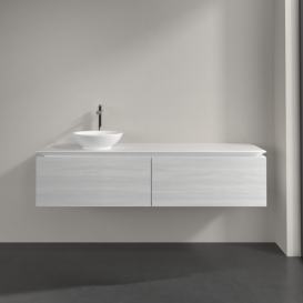 Тумба под раковину Villeroy & Boch Legato 160х38 см ДСП белое дерево B59500E8