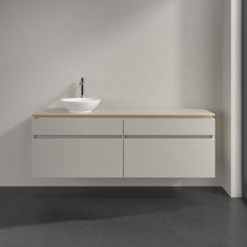 Тумба под раковину Villeroy & Boch Legato 160х55 см ДСП нежно-серый B59600VK