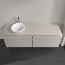 Тумба под раковину Villeroy & Boch Legato 160х55 см ДСП нежно-серый B59600VK