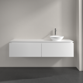 Тумба под раковину Villeroy & Boch Legato 160х38 см МДФ/ДСП белый глянцевый B59700DH