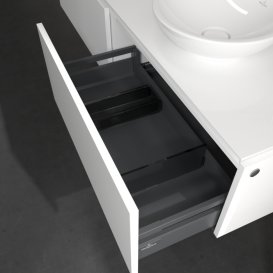 Тумба под раковину Villeroy & Boch Legato 160х38 см МДФ/ДСП белый глянцевый B59700DH