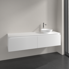 Тумба под раковину Villeroy & Boch Legato 160х38 см ДСП белый матовый B59700MS
