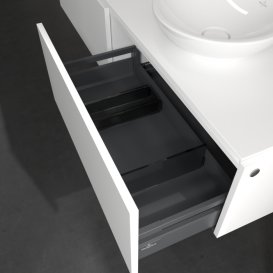 Тумба под раковину Villeroy & Boch Legato 160х38 см ДСП белый матовый B59700MS