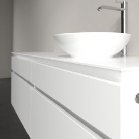 Тумба под раковину Villeroy & Boch Legato 160х55 см ДСП белый матовый B59800MS