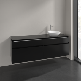 Тумба под раковину Villeroy & Boch Legato 160х55 см МДФ/ДСП черный матовый лак B59800PD