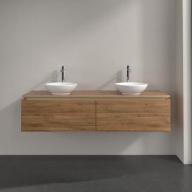 Тумба под раковину Villeroy & Boch Legato 160х38 см ДСП дуб канзас B59900RH