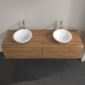 Тумба под раковину Villeroy & Boch Legato 160х38 см ДСП дуб канзас B59900RH