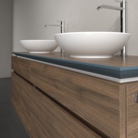 Тумба под раковину Villeroy & Boch Legato 160х55 см ДСП дуб аризона B60000VH