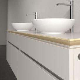 Тумба під раковину Villeroy & Boch Legato 160х55 см ДСП ніжно-сірий B60000VK