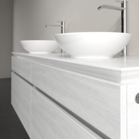 Тумба под раковину Villeroy & Boch Legato 160х55 см ДСП белое дерево B60000E8