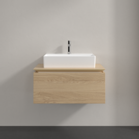 Тумба під раковину Villeroy&Boch Legato 80х38 см ДСП північний дуб B60100VJ