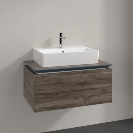 Тумба під раковину Villeroy & Boch Legato 80х38 см ДСП кам'яний дуб B60100RK