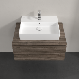 Тумба під раковину Villeroy & Boch Legato 80х38 см ДСП кам'яний дуб B60100RK