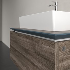 Тумба під раковину Villeroy & Boch Legato 80х38 см ДСП кам'яний дуб B60100RK