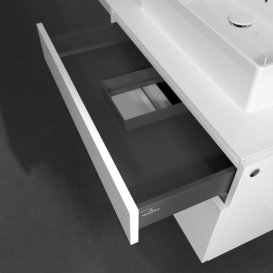 Тумба під раковину Villeroy & Boch Legato 80х55 см МДФ/ДСП білий глянсовий B60200DH