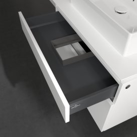 Тумба під раковину Villeroy & Boch Legato 80х55 см ДСП білий матовий B60200MS