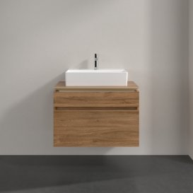 Тумба під раковину Villeroy & Boch Legato 80х55 см ДСП дуб канзас B60200RH